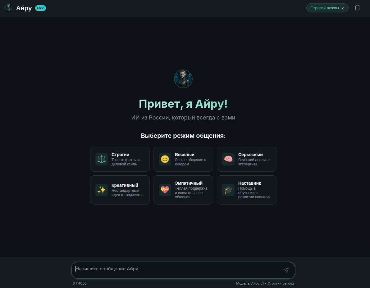 Интерфейс Айру